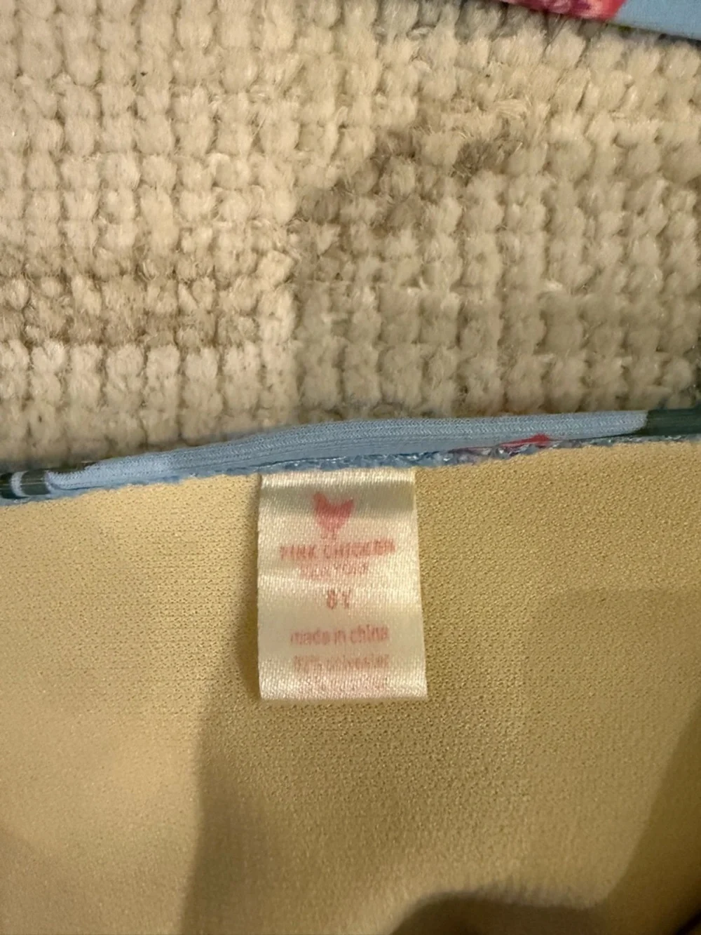 Pink Chicken Girls Blue Floral Two-Piece Bikini Set - Picture 3 of 3